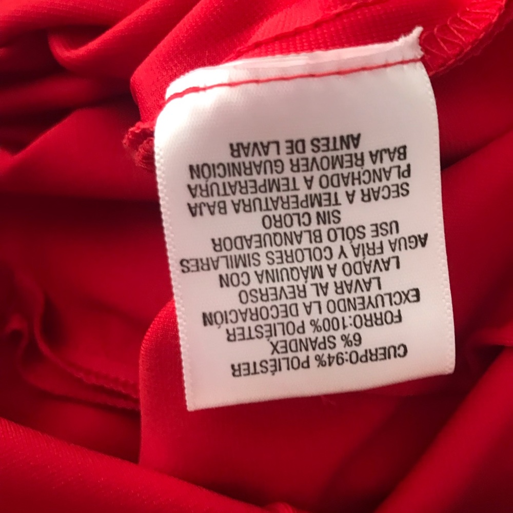 Bright red stretchy jumper Small new  XOXO - Picture 8 of 11